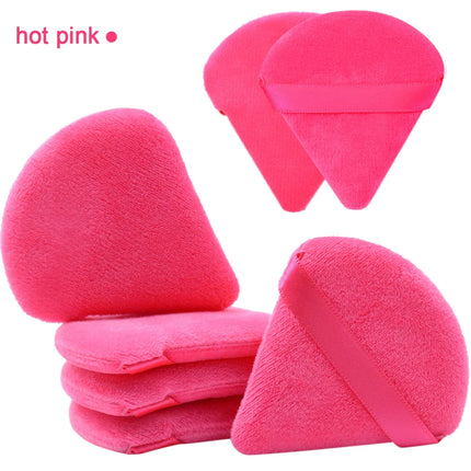 Wholesale makeup brushes 7Pcs Triangel Makeup Powder Puff Soft Velvet Cosmetic Sponges For Contouring, Eye Corners Air Cushion