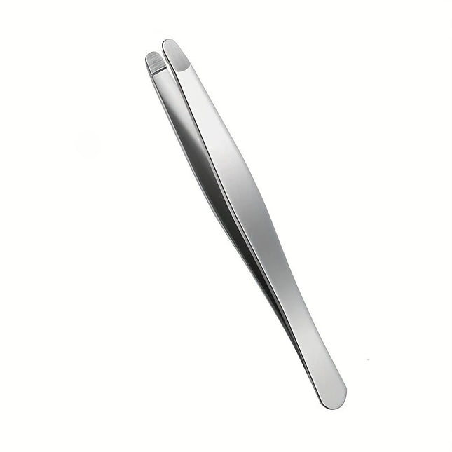 Heavy-Duty Stainless Steel Professional Eyebrow & Facial Hair Tweezers with Sharp Tips - Compatible for Eyebrows, Beards  Gift