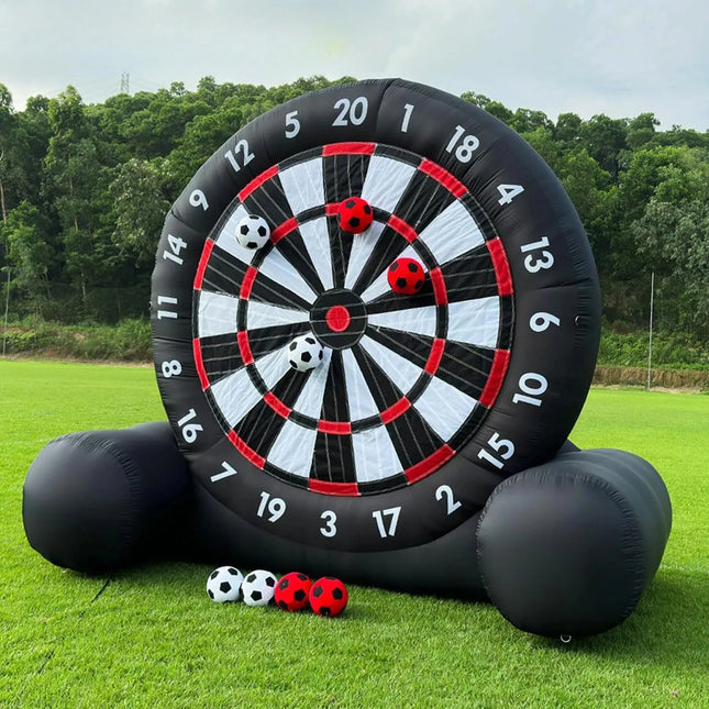 2m/3m/4m Foot Dart Inflatable Football Dart Board With Sticky Soccer Balls Foot Kicking Ball Sports Target Games Kick Darts