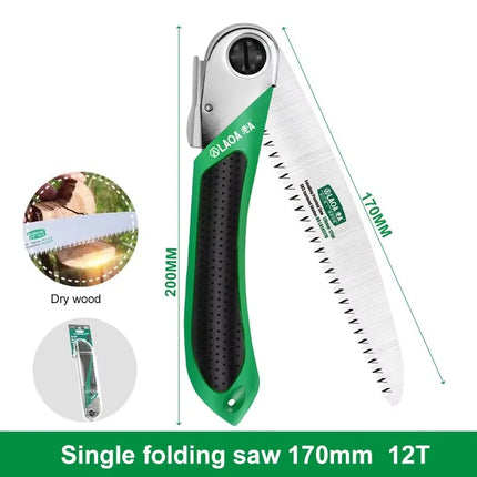 LAOA SK5 Sharp Tooth Foldable Garden Pruning Saw Multifunctional Hand Pruner for Gardening Camping Woodworking Cutting Tool