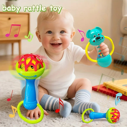 Blue Style Single Head Bell - Vibrant Animal-Themed Musical Instrument for Toddlers, Durable ABS Material, Perfect for Playtime