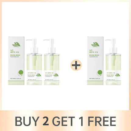 Mung Bean Cleansing Oil Gentle Makeup Remover Oil Lip Eye Makeup Cleansing Pores Non-tightening Keep Fresh Soothing Skin Care