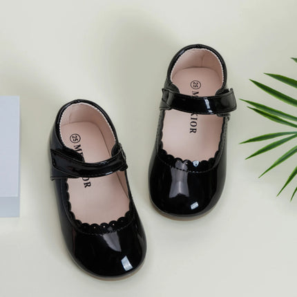 Girls' Soft-Soled Multi-color Leather Spring Autumn New Baby Girl Bright Color Leather England Style Breathable Princess Shoes