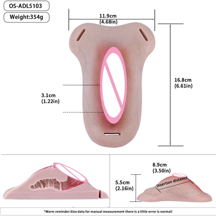 FAAK Male Hiding gaff Panties Male to Female Sex Toy Pads Strapon Insertable  Silicone Fake Vagina Clitoris Pads For Transgende