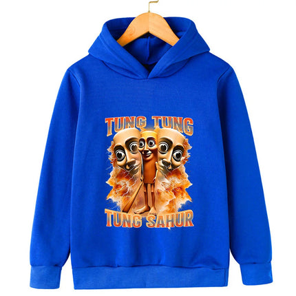 Italian Brainrot Tralala Children's Hooded Sweatshirt Autumn and Winter Warm Character Boys Girls Warm Sweatshirt Fun Clother