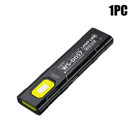 Powerful Mini COB Keychain Flashlight 5 Modes Rechargeable Hanging Work Light Waterproof Keyring Camping Walking Pocket Lamp