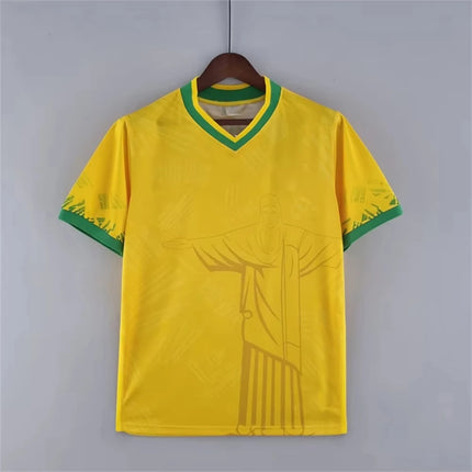 Summer Football Training Top Brazil Special Edition Jesus Black Grey Football Jersey Men's Women's Outdoor Quick-drying T-shirts