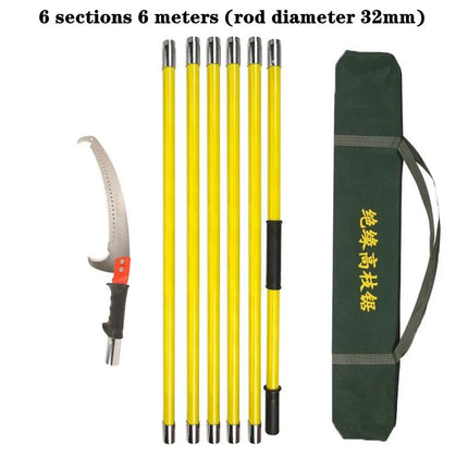 Double Hook Segmented Multi Section Extended Combination Pole Insulated High Branch Saw Garden Tool Thick Branch Pruning Saw