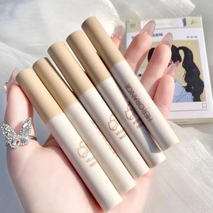 5PCS/set Lipstick Matte Water Light Lip Glaze Cigarette Case Non-stick Cup Long Lasting Lip Gloss Korea Lips Makeup Cosmetic