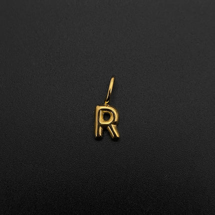 eManco Stainless Steel Gold-plated Charms Modern Style 3D Bubble Alphabet Elements DIY Necklace Bracelet Jewelry Making