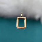 Golden-plated / Setting  8x10mm