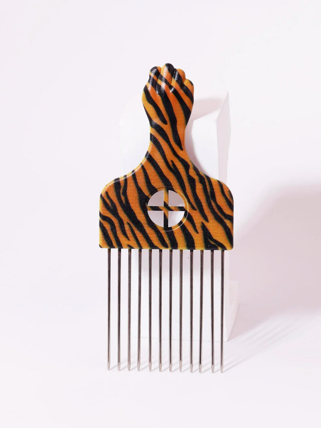 anti-static stainless steel African comb suitable for thick, damp and curly hair salon styling tools Special for real hair wigs