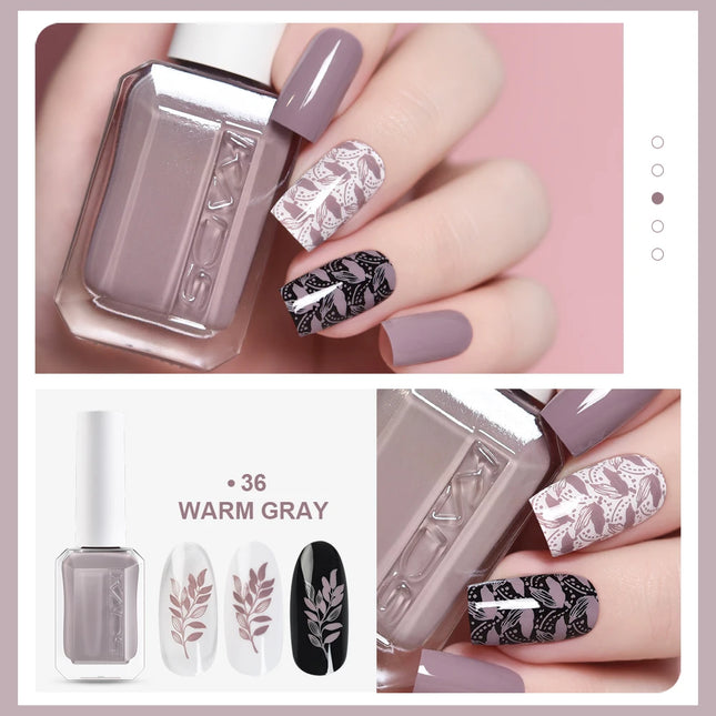 11ml 24 Colors Nail Stamping Polish Gold Silver Nails Art Varnish for Stamping Plate DIY Nail Printing Polish Nail Art Tools