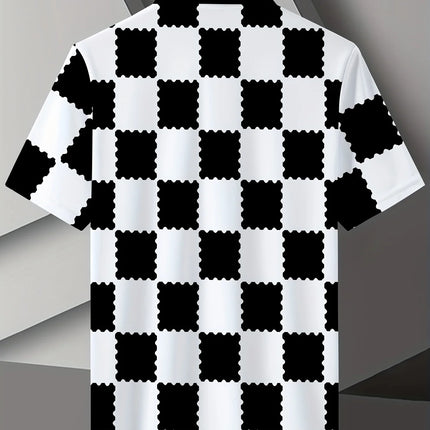 Men's Digital Printed Polo Shirt, Casual Sports Polo Shirt. This Garment Is Made of Breathable and Comfortable Fabric