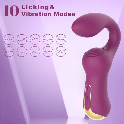 Double Clitoris Stimulator G-Spot Vibrator Powerful Tapping Fapping Finger Anal Dildo Vagina Massager Sex Toys for Women Adults
