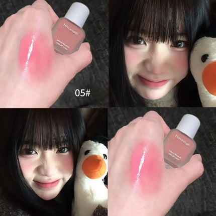 Herorange Hydrating Liquid Blush Lightweight Smooth Blend Non Cakey Natural Glow Long Lasting All Skin Types