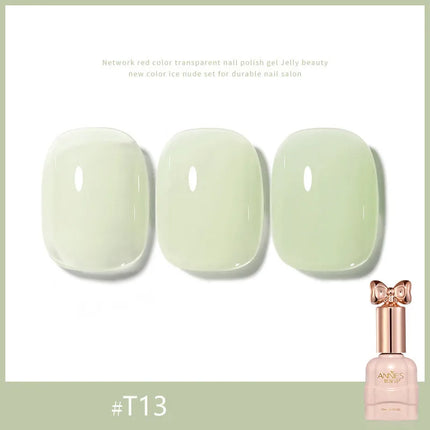 Pretty Colorful Glitter Nail Polish Reflective Candy Color Nail Varnish Semi Permanent UV Polish Nails Art Manicure Jelly Glue
