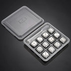 Dice 12pc Silver
