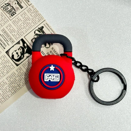Mini Barbell Plates Key Chain Water Cups Creative Simulation Dumbbells Keyring Kettlebells Bag Charm Fitness Series Pendant