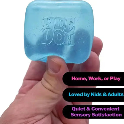 2026 Trending Nee Doh Jellyfish & Cube Squish Toy, Soft Jelly Squeeze Stress Relief Fidget Toy, Sensory NeeDoh for Kids & Adults