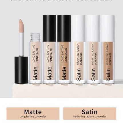 Lakerain Hydrating Radiant Concealer Liquid Foundation Texture High Coverage Long-Lasting Oil Control Hydrating Skin Concealer