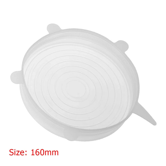 1-5Pcs Stretch Silicone Lids Heat Resistant Reusable Food Wrap Bowl Pot Pan Cover Universal Cookware Lid Kitchen Refrigerator