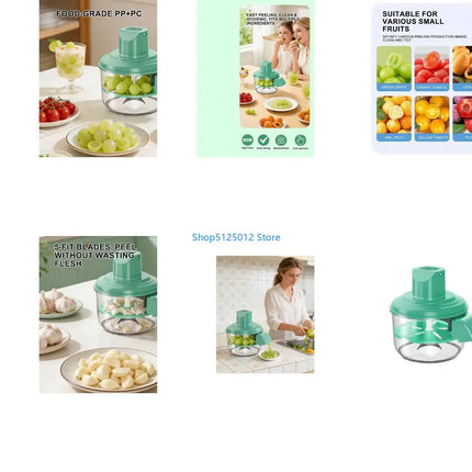 G8TC USB Rechargeable Electric Fruit Cutter With 1300mAh Battery For Fast And Easy Peeling Kitchen Tool