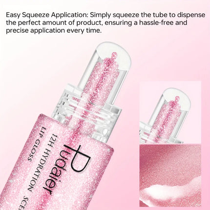 Non Sticky Waterproof Lip Gloss High Shine Long Lasting Moisturizing Plumping Lip Glaze Easy Application