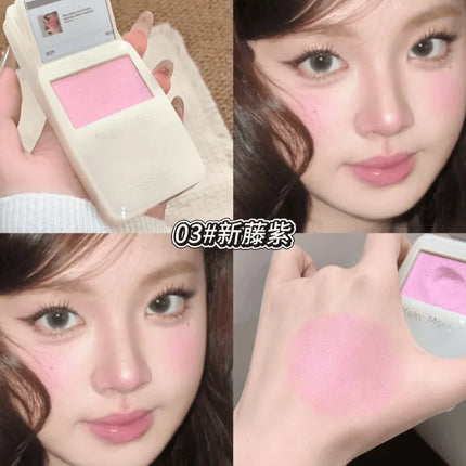 MP3 Slide Up Dough Cheek Texture Satin Powder Blusher Nude Makeup tender Naturally Rouge Powder Powder Blush Entropy Cream