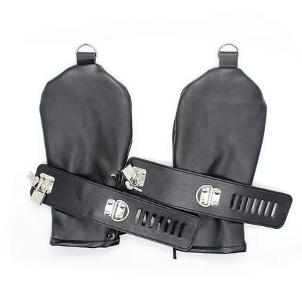 Handcuffs Mittens Boot Booties Leather Gloves Dog Paw Padded Fist Mitts Socks BDSM Bondage Sex Toys Gloves Puppy Play Fetish