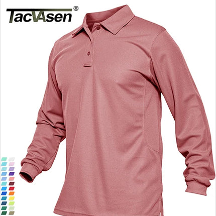 TACVASEN Summer Casual T-shirts Mens Short Sleeve Polo Shirts Button Down Work Shirts Quick Dry Tee Sports Fishing Golf Pullover