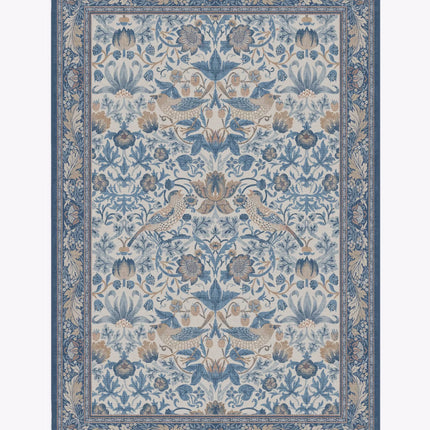 William Morris Strawberry Thief Stone Gold Rug Classic Design Textured Living Room Rug Art Home Decor Rug Strawberry Thief Rug