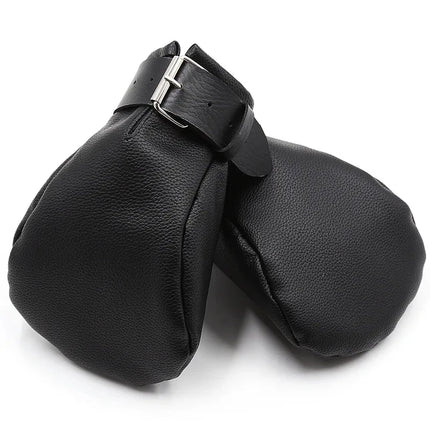 Puppy Play Dog Gloves Dog Paw Print Padded Fist Mitts BDSM Bondage PU Leather Gloves Fetish Adult Role Play Sex Toys For Women