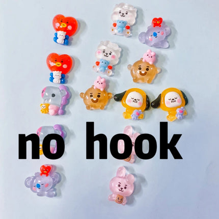 10pcs Kawaii  Koala Heart Resin Cute Charms For Jewelry Making Earrings Necklace Keychain Diy Handmade Accessories