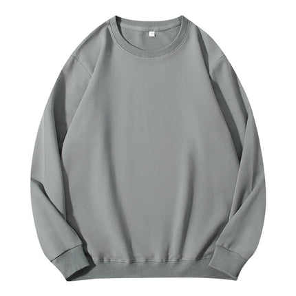 Autumn O-Neck Cotton Women's Sweatshirt Hoodies Basic Loose Casual Women Pullover Solid Sweatshirt Ladies Tops Factory Wholesale