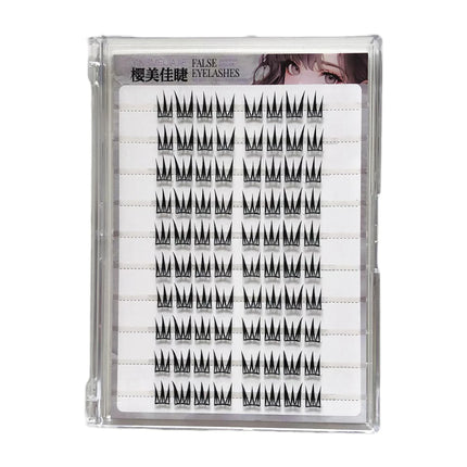 Glue-free Korean Style False Eyelashes Girl Group Fashion Eyelash Extension Natural Manga Segemented DIY Lashes Large Capacity