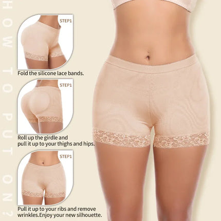 Butt Lifter Shapewear Panties Seamless Hip Enhancer Booty Pads High Waist Shaper Shorts for Instant Fake Ass Lift