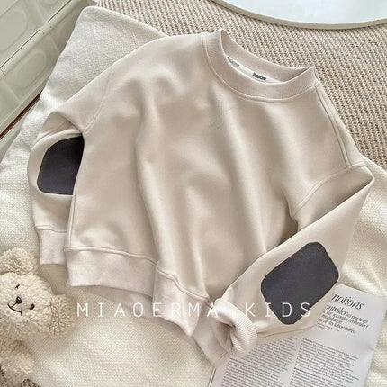 Boys Sweater Girls Warm Jumper Spring Autumn Sportswear New Casual Pullovers Children's Casual Clothes Kids Coat 2-8 Years Old