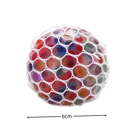 6cm Kids Exotic Pinch The Rainbow Bead Pressure Reducing Ball Vent Ball Decompression Toy TPR Pinch Le Grape Ball Adult Toys