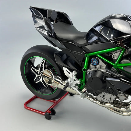 1:6 Kawasaki H2R Motorcycle Diecast Model, Spray Simulation Sound & Light, Fast And Furious Collectible Toy Car,  Mans Gift