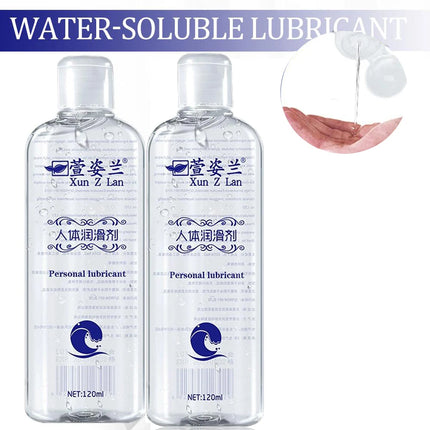 1/2/3PCS Water Based Lube (120ml), Liquid Personal Lubricant Gel, Long Lasting Sex Lube for Men Women and Couples, Safe for Toys