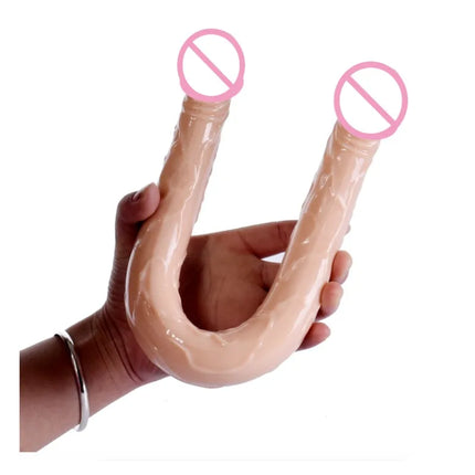 Adult Sex Toy Anal Toy Dual-head Ultra-long and Extra-large Simulated Dual-head Fake Penis, Simulated Penis, Lesbian Dildo 18+