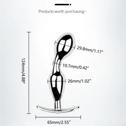 Metal Anchor Base Anal Plug outdoor Butt Plug Stainless Dildos Women'S Vaginal Plug Adult Couple Gay Masturbating Intimate Toys