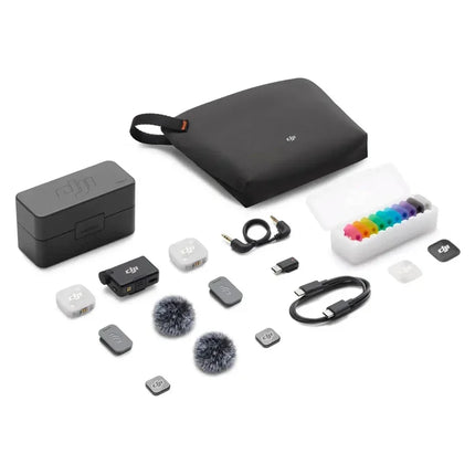 DJI Mic Mini 2 Wireless Microphone 48-Hour Operating Time & Power Saving Three Voice Tone Presets, Two-Level Noise Cancelling