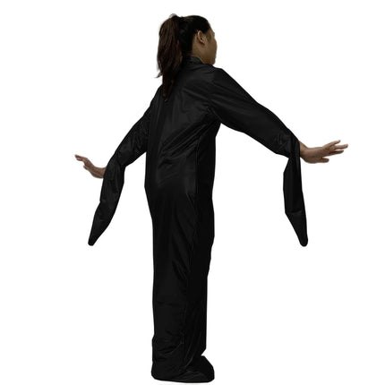 Fetish PVC Faux Leather Bondage Sack Bag Double Layer Spandex Cuff Zipper Sleeping Bag Lockable Zipper Erotic Costume Catsuits
