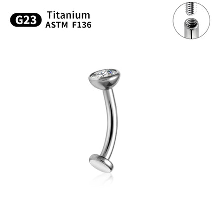 ASTM F136 Titanium 14G Belly Button Rings piercing set Nose Stud Labret Lip Stud Earring Eyebrow Body Jewelry For Women