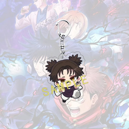 Anime JUJUTSU KAISEN 6cm Acrylic Cute Character Yuji Itadori Backpack Pendant Car Key Decoration Fan Gift Keychain