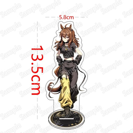 Horse Racing Anime Uma Musume Pretty Derby Acrylic Stand Keyring Tokai Teio Oguri Cap Special Week Clear Figure Collectible Gift
