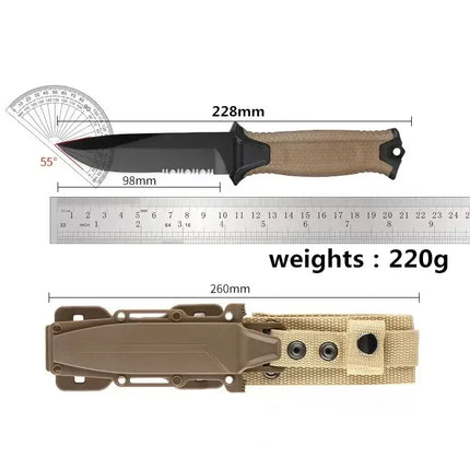 2026 new Outdoor knife camping defense straight knife wilderness survival