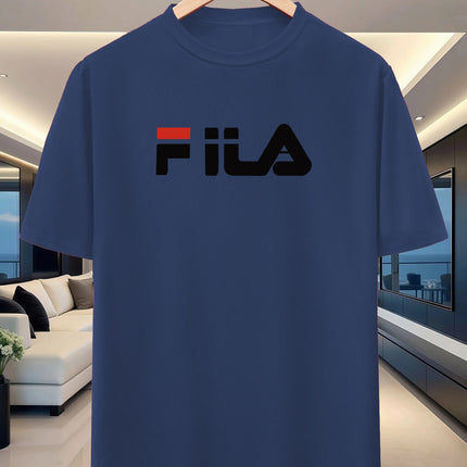 Men's Summer Round-neck Short-Sleeved T-Shirt - Lightweight and Breathable Fabric - Outdoor Sports, Running, Casual Shirt